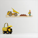 Colorful pine veneer wall art featuring jigsaw puzzle pieces, perfect for nurseries and creative spaces.