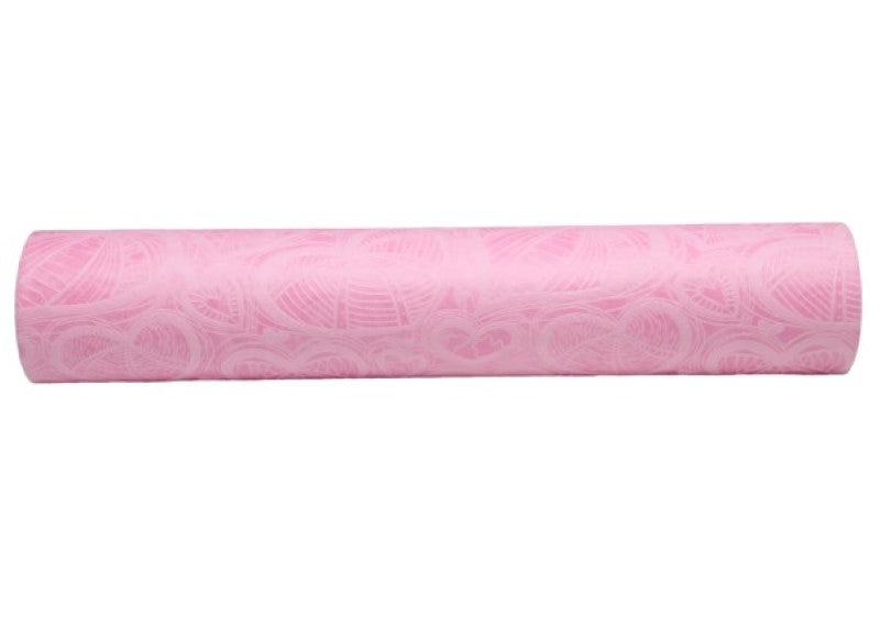Wrapping - Embossed Vilene Hearts Soft Pink Roll
