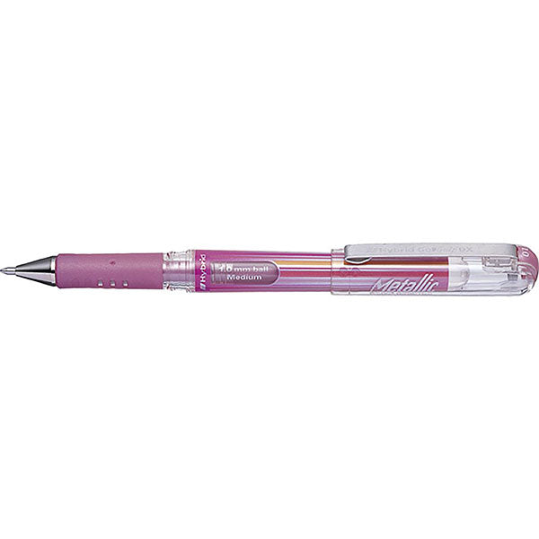 Pentel Hybrid Gel Pen K23m 1mm Pink - Pack of 12