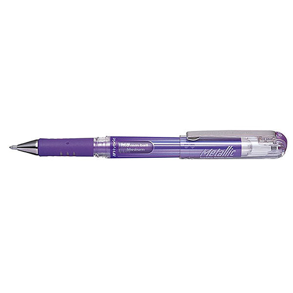 Pentel Hybrid Gel Pen K23m 1mm Violet - Pack of 12