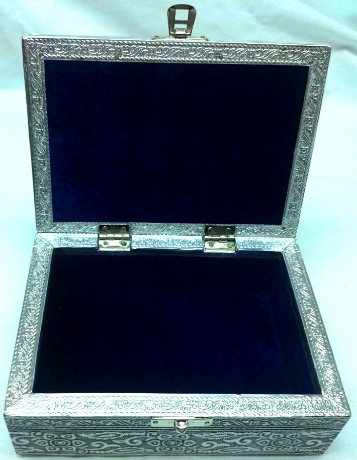 Handcrafted elephant jewellery box from Rajasthan, 7x5x2.5 cm, perfect for storing trinkets and adding decor charm.