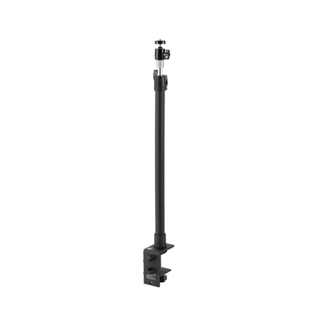 Kensington A1000 C-Clamp Desktop Stand for securing microphones, webcams, and lights with adjustable height and cord management.