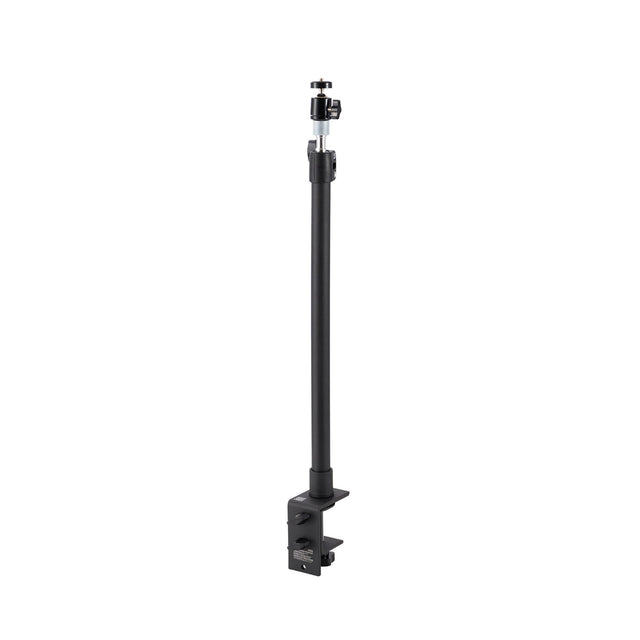 Kensington A1000 C-Clamp Desktop Stand for securing microphones, webcams, and lights with adjustable height and cord management.