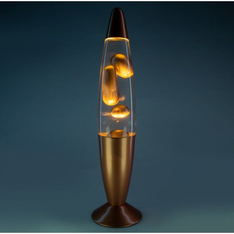 Metallic Magma Motion Lamp - 410mm (Gold)