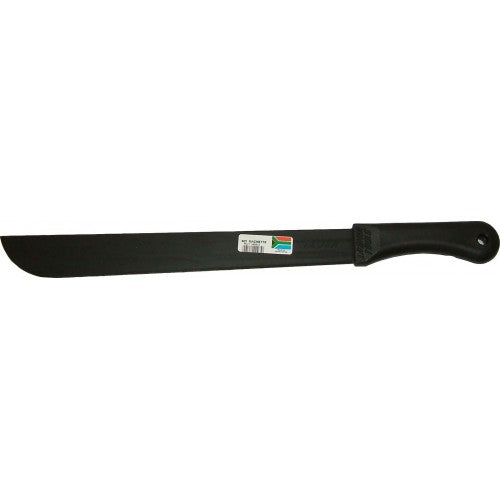 Machettes 302 with 450mm carbon steel blade and molded polypropylene handle for gardening and camping tasks.