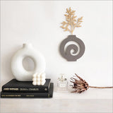 "Vase Swirl Wall Art featuring intricate patterns in 12mm Valchromat, adding modern elegance to any space."