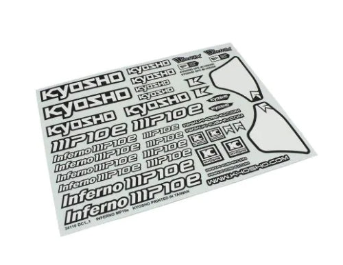 Kyosho PartsDecals: MP10e White