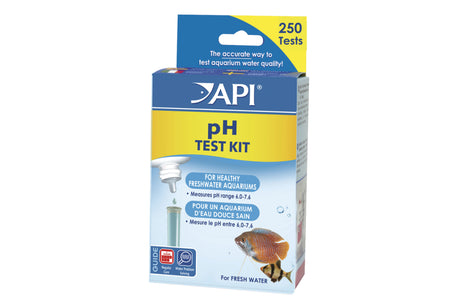 Aquarium pH test kit for freshwater, accurate measurements 6.0-7.6, approximately 250 tests for optimal fish health.