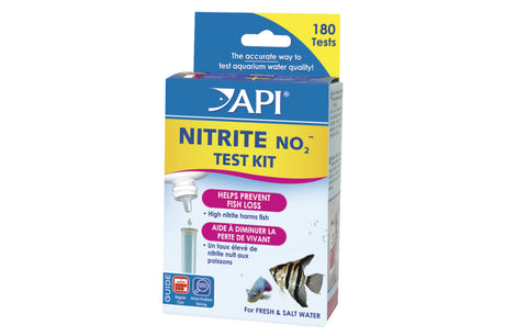 Nitrite Test Kit for freshwater and saltwater, monitors toxic levels from 0 to 5 ppm for healthy aquatic ecosystems.