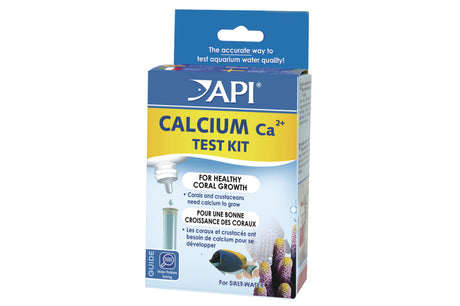 Calcium Test - Salt API kit for accurate calcium level measurement in saltwater reef aquariums to support aquatic health.