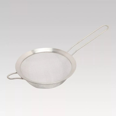 Wiltshire Stainless Steel Strainer/Sieve, 18cm, for rinsing, straining, and sifting; durable, lightweight, and dishwasher safe.