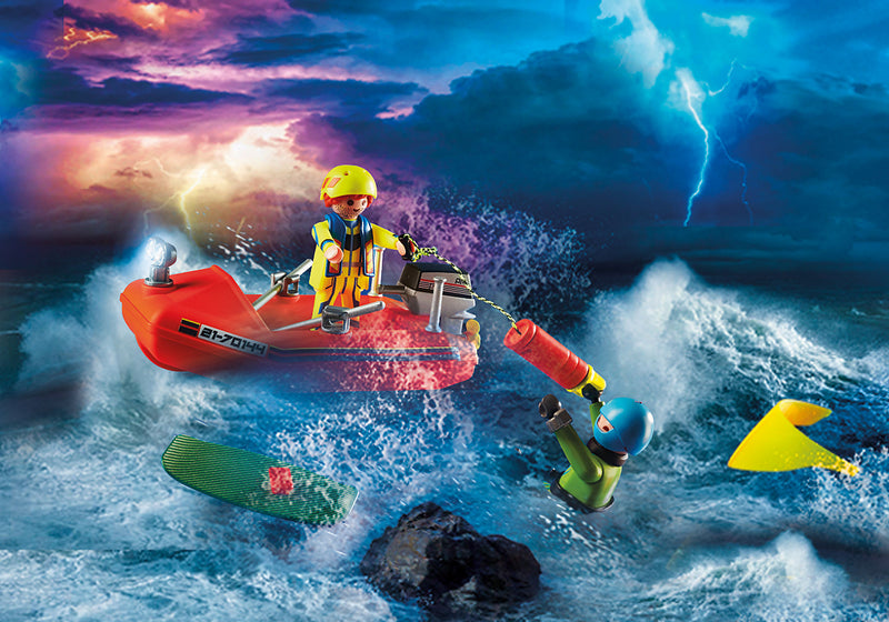 Playmobil - Kitesurfer Rescue with Speedboat