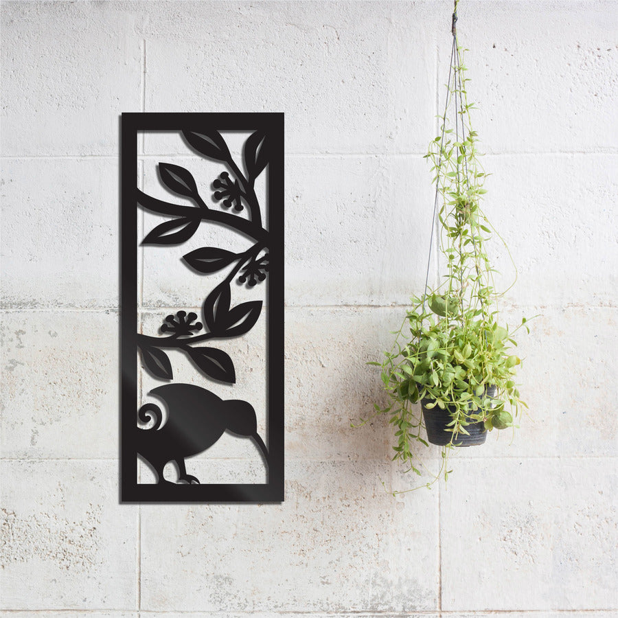 Koru Kiwi ACM Panel wall art showcasing a vibrant Koru design, perfect for indoor/outdoor décor, 230x550 mm.