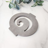 Elegant Vase Swirl wall art, 16.5cm, made from 12mm VCM with intricate patterns, perfect for modern home decor.