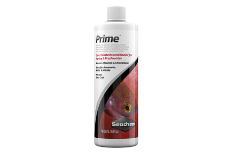 Aquatic Conditioner Prime 500mL bottle designed for safe, effective water conditioning in freshwater and saltwater aquariums.