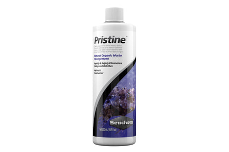 Bottle of Aquatic Clarifiers Pristine - 250ml, a bio-augmentation formula for clear, healthy aquarium water.