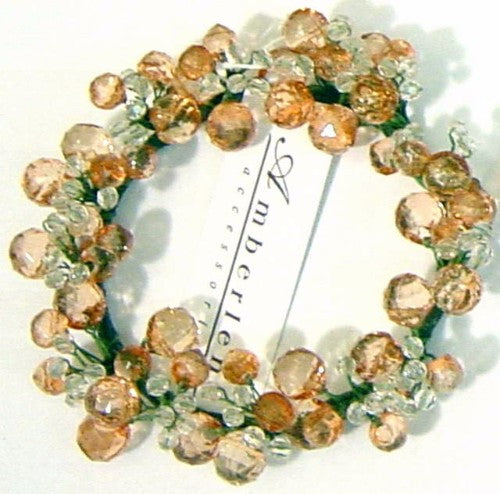Peach candle ring set of 6, each 7.5cm, enhances decor with elegance and warmth for any occasion.