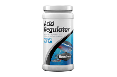 Aquatic pH Adjuster 250g, an acid regulator for optimal aquarium pH (4.5-5.5) and water softening for healthy fish.