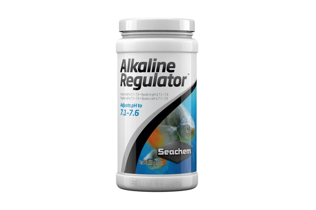 Aquatic pH Adjuster - Alkaline Regulator 250g for stabilizing aquarium pH levels between 7.1 and 7.6 for healthy fish growth.