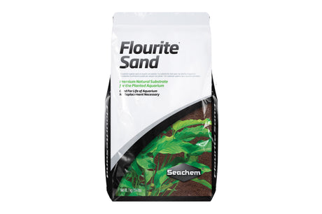 Flourite Sand 7kg by Seachem, a nutrient-rich aquarium substrate for thriving plants and vibrant fish colors.