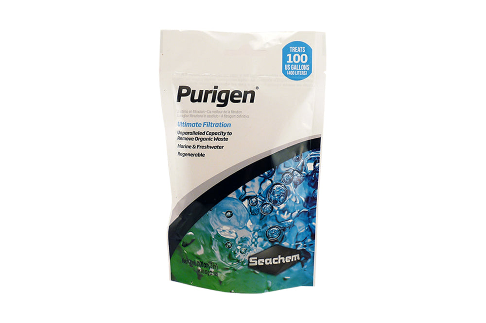 Seachem Purigen 100mL aquarium filter enhances water quality, removing impurities for crystal clear, healthy aquatic environments.