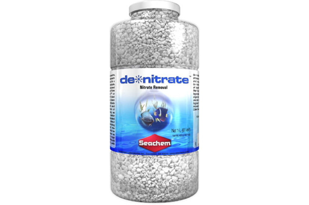 Bio-filter media for aquariums, removes nitrates, safe for fish, promotes healthy bacteria growth. 250mL treats 100-200L.