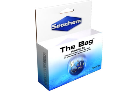 Durable Seachem Aquarium Filter The Bag with robust 180-micron mesh and resealable closure for effective filtration.