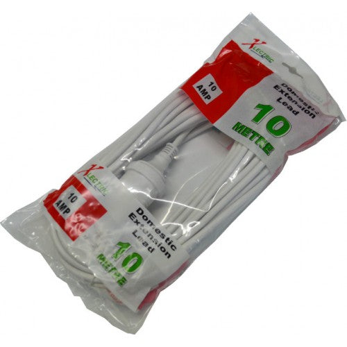 Extension Lead - Domestic White  Xlectric 10m