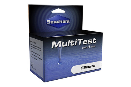 Multitest Silicate Test Kit for accurate silicate level measurement in aquariums, promoting optimal water quality.