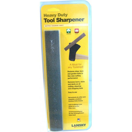 Lansky Heavy Duty Ceramic Hone for effective sharpening of dull tools and knives, featuring extra coarse (70 grit) abrasive.