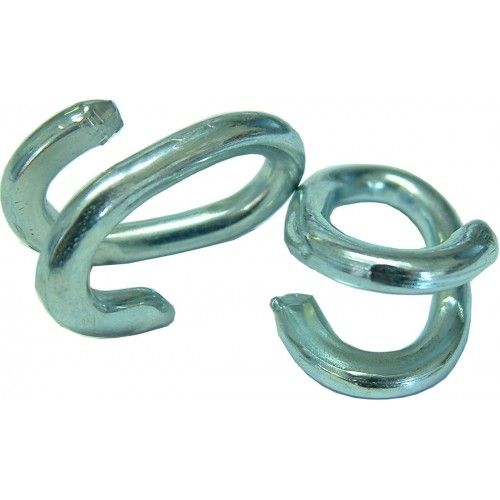 High-quality zinc plated steel split links (1/4", 6mm) for durable chain repairs and connections in various applications.