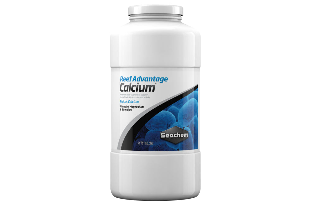 Reef Advantage Calcium 1kg by Seachem, a premium supplement for boosting calcium levels in saltwater aquariums.