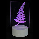 NZ Fern Logo LED Effect Light showcasing seven vibrant colors and touch-sensitive control, ideal for decor or children's nightlight.