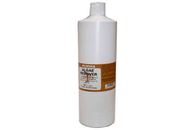 Wunder Algae Remover - 1L bottle for effective algae control in aquariums and ponds, treats up to 30,000 liters.