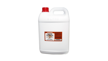 Wunder Algae Remover 5L, a powerful solution fighting algae in aquariums and ponds, treating up to 150,000L.