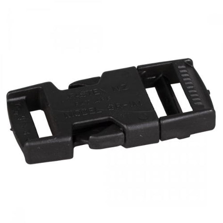 Lightweight and durable 25mm nylon side release buckle for reliable strap fastening in outdoor and crafting applications.