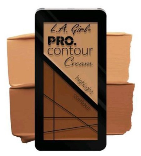 LA Girl Pro Contour Cream in Medium, featuring buttery shades for effortless blending and natural-looking contouring.