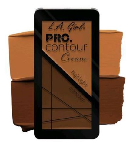 LA Girl Pro Contour Cream - Deep: Creamy contour kit with 8 rich cream and powder duos for a flawless, natural finish.