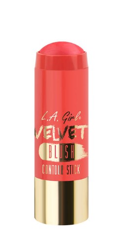 LA Girl Velvet Blush Stick in 'Pinch Me' offers a creamy, blendable formula for a natural, radiant flush on all skin tones.