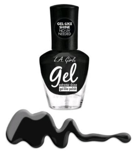 L.A. Girl Gel Extreme Shine Nail Polish in 'Defiant' offers vibrant color and glossy finish with a smooth, easy application.