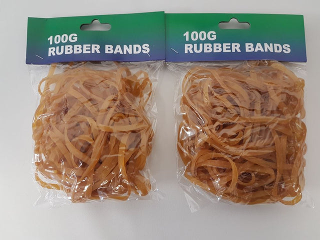 Durable 10cm rubber bands in a 2 pack, perfect for organizing, crafting, and securing items at home or office.