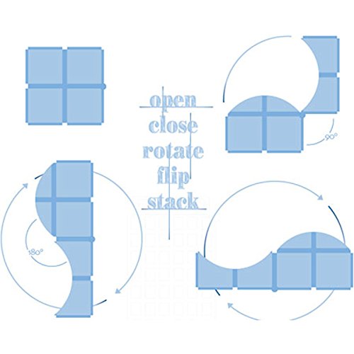 Engaging Fat Brain Toys - Block Builders set with 6 hinged cubes for creative stacking, puzzles, and architectural exploration.