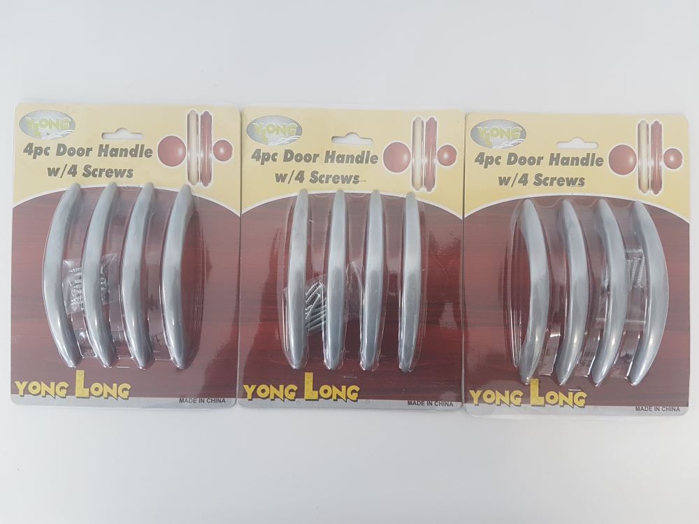 Set of 12 sleek round plastic door handles, each 13cm long, perfect for easy home upgrades.