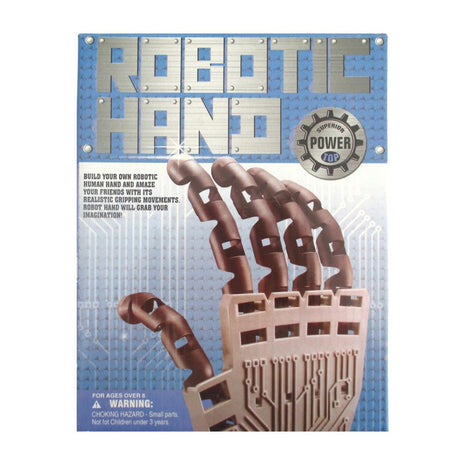Colorful DIY Robotic Hand kit for kids, promoting STEM learning and creativity through hands-on assembly and play.