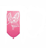 Fairy-themed printed balloons, 27.5 cm, perfect for kids' parties, easy to inflate with helium or air, pack of 8.