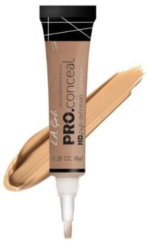 LA Girl Pro Concealer in Medium Beige offers lightweight, crease-resistant coverage for dark circles and skin imperfections.