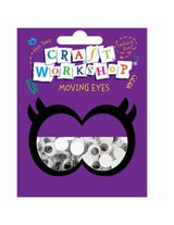 Craft Wiggling Eyes - 100 black and white 10mm movable eyes, perfect for adding charm to various craft projects.