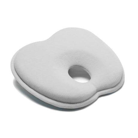 Mije Baby Head Rest in white, crafted from shape-memory foam to support newborns and prevent flat-head syndrome.