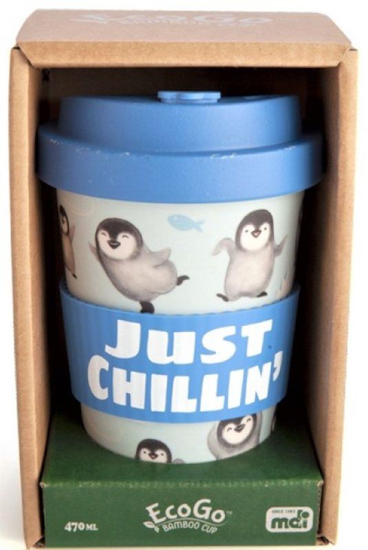 Eco to Go Bamboo Cup - Penguin (140mm)