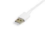 Apple Lightning or Micro USB to USB Cable - 1m (3ft) in white, providing versatile charging for Apple and Android devices.